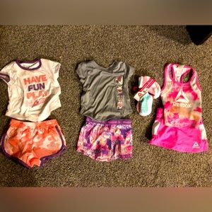 Huge Reebok 18 month baby girl interchangeable outfits
